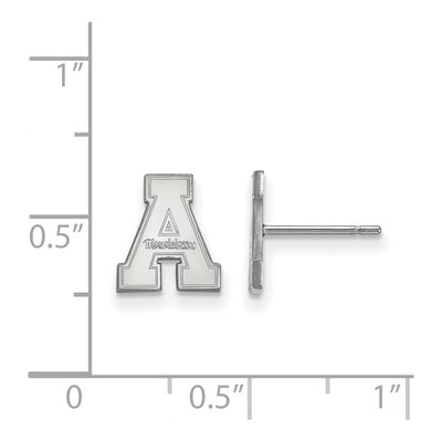 Appalachian State University 10K White Gold Extra Small Stud Earrings – view 2