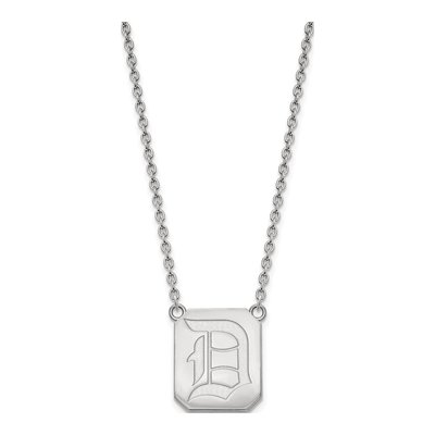 Duquesne University 10K White Gold Large Letter D Necklace – view 2