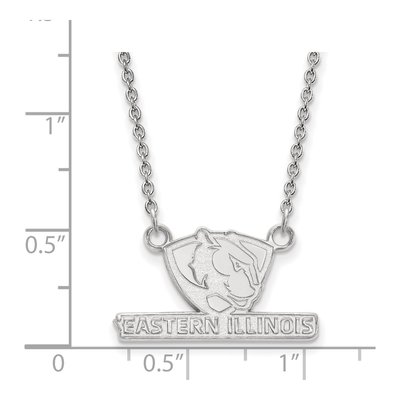 Eastern Illinois University 10K White Gold Small Necklace – view 2