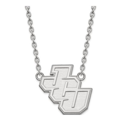 John Carroll University 10K White Gold Large Pendant Necklace