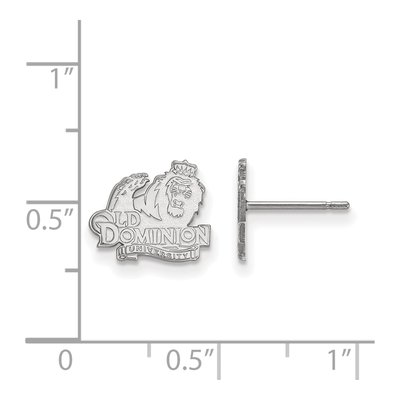 Old Dominion University 10K White Gold Extra Small Stud Earrings – view 2