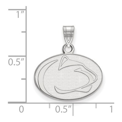 Pennsylvania State University 10K White Gold Penn Lion Small Pendant – view 2