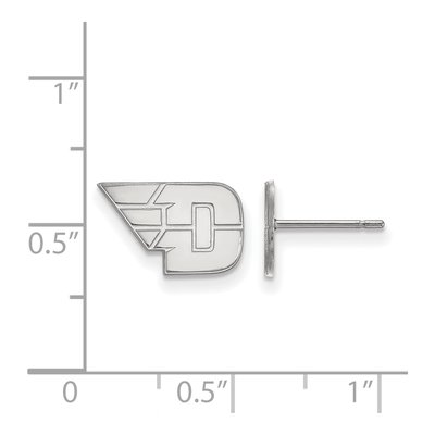 University of Dayton 10K White Gold Extra Small Stud Earrings – view 2