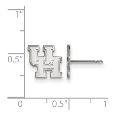 University of Houston 10K White Gold Extra Small Stud Earrings – view 2