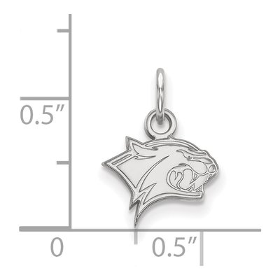 University of New Hampshire 10K White Gold UNH Wildcats Extra Small Pendant – view 2