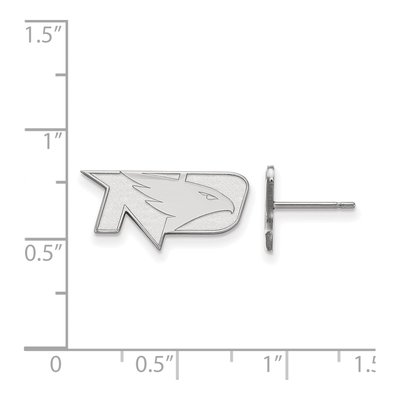 University of North Dakota 10K White Gold Extra Small Stud Earrings – view 2