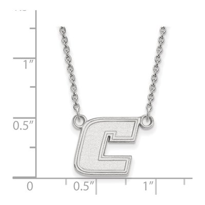 University of Tennessee at Chattanooga 10K White Gold Small Letter C Necklace – view 2