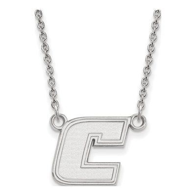 University of Tennessee at Chattanooga 10K White Gold Small Letter C Necklace