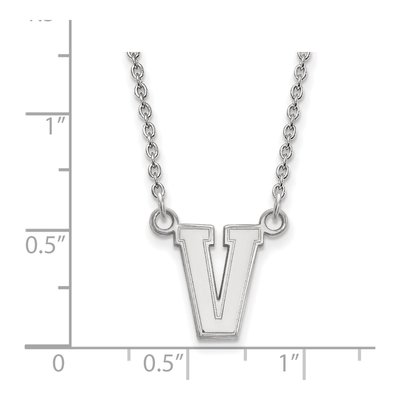 Vanderbilt University 10K White Gold Small Necklace – view 3