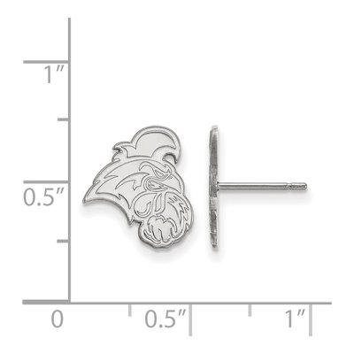 Coastal Carolina University 10K White Gold Chanticleer Stud Earrings – view 2