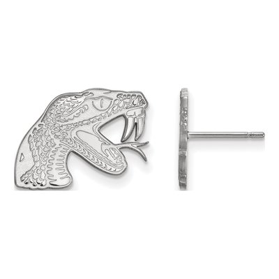 Florida A&M University 10K White Gold A&m Rattlers Stud Earrings
