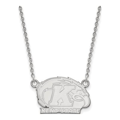 Kent State University 10K White Gold Small Necklace