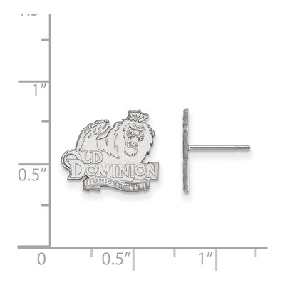 Old Dominion University 10K White Gold Small Stud Earrings – view 2