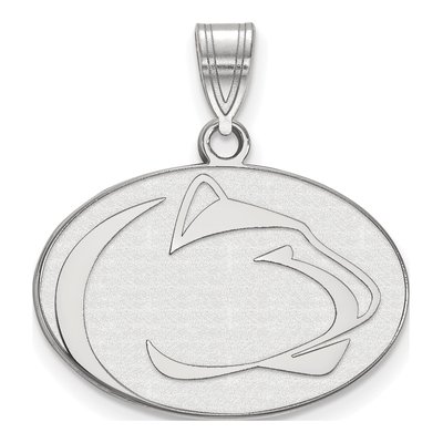 Pennsylvania State University 10K White Gold Penn Lion Medium Pendant