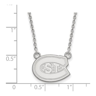 St. Cloud State University 10K White Gold Small Necklace – view 2