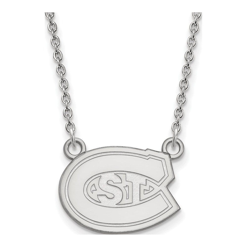 St. Cloud State University 10K White Gold Small Necklace