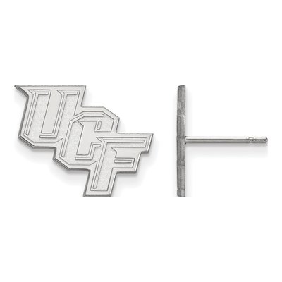 University of Central Florida 10K White Gold U-C-F Small Stud Earrings