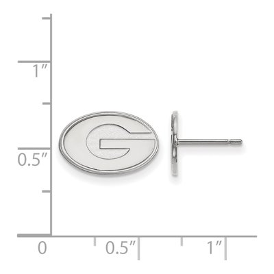 University of Georgia 10K White Gold Letter G Earrings – view 2