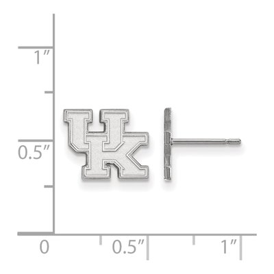 University of Kentucky 10K White Gold U-K Extra Small Earrings – view 2