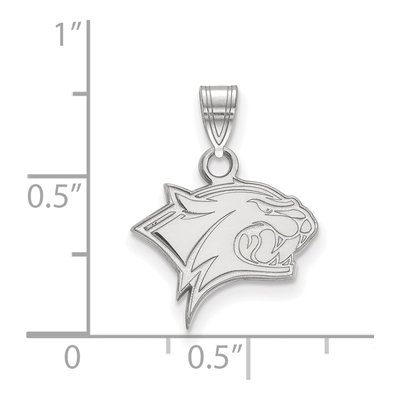 University of New Hampshire 10K White Gold Wildcat Small Pendant – view 2