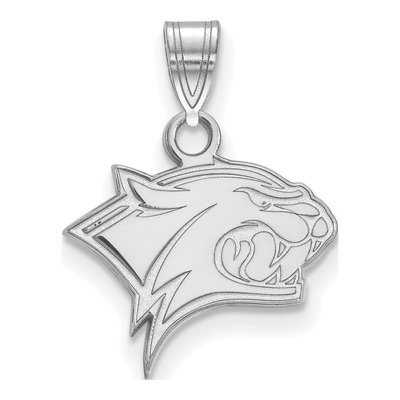 University of New Hampshire 10K White Gold Wildcat Small Pendant