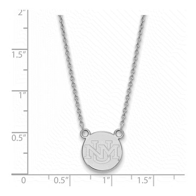 University of New Mexico 10K White Gold Small Necklace – view 2