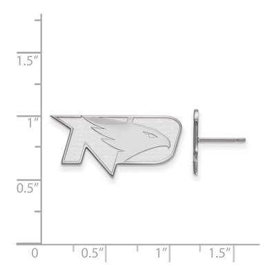 University of North Dakota 10K White Gold Small Stud Earrings – view 2