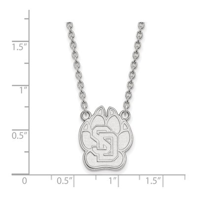 University of South Dakota 10K White Gold Large Necklace – view 2