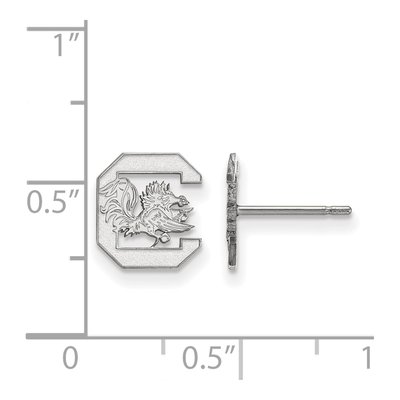 University of South Carolina 10K White Gold Of Stud Earrings – view 2