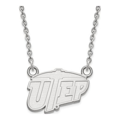 University of Texas at El Paso 10K White Gold Small Necklace