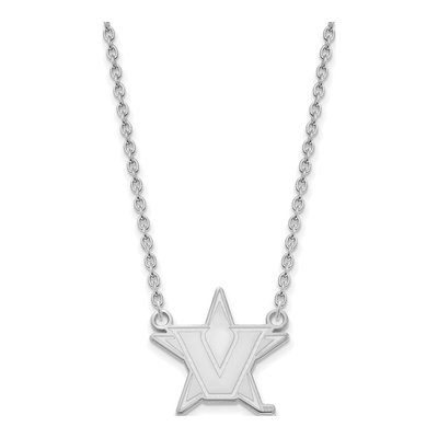 Vanderbilt University 10K White Gold Large Necklace – view 2