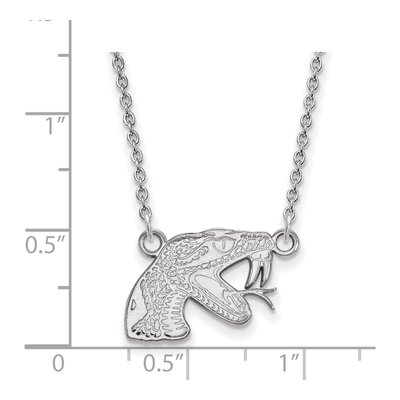 Florida A&M University 10K White Gold Rattler Small Necklace – view 2