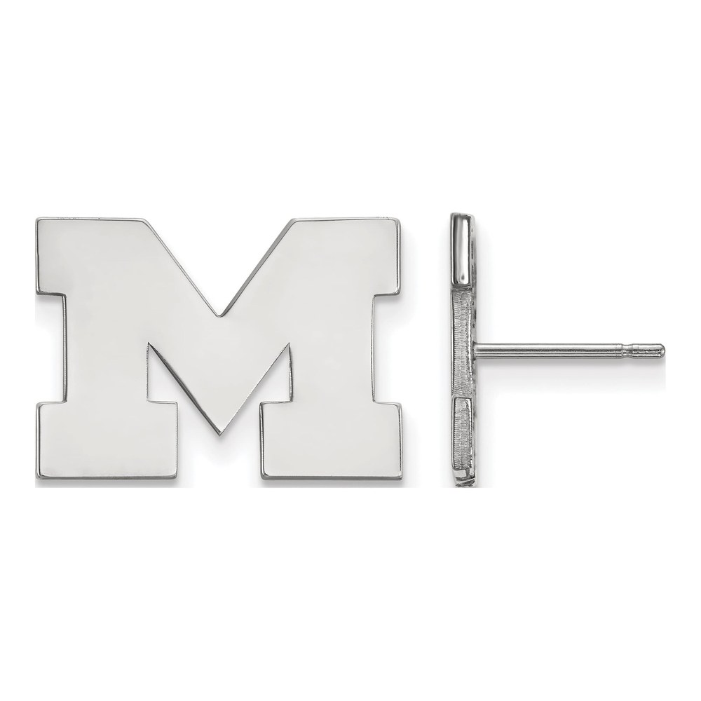 University of Michigan Letter M Post Earrings
