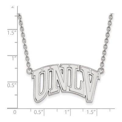University of Nevada Las Vegas 10K White Gold UNLV Large Pendant Necklace – view 2