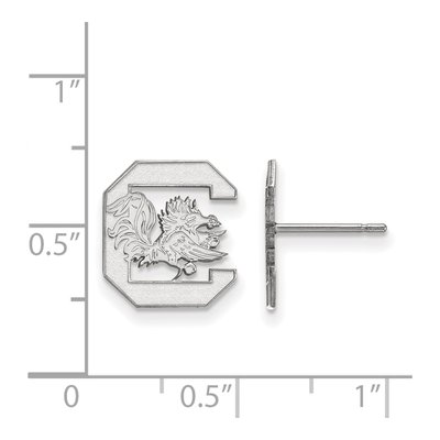 University of South Carolina 10K White Gold Stud Earrings – view 2