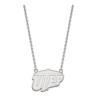 University of Texas at El Paso 10K White Gold Large Necklace – view 2