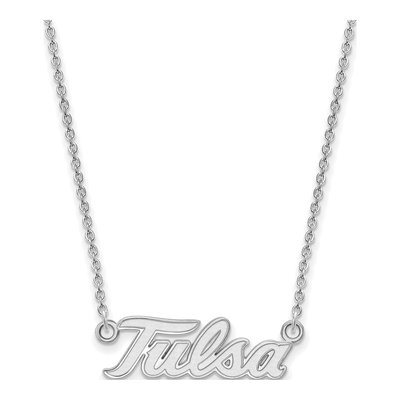 University of Tulsa 10K White Gold Large Of T-U Pendant Necklace – view 2