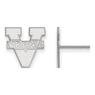 University of Virginia 10K White Gold Small Stud Earrings