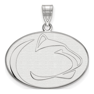 Pennsylvania State University 10K White Gold Penn Lion Large Pendant