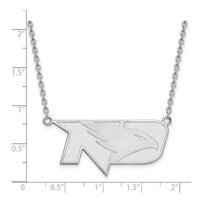 University of North Dakota 10K White Gold Large Necklace – view 2