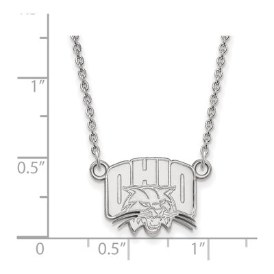 Ohio University 10K White Gold Small Necklace – view 2
