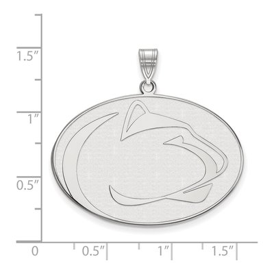 Pennsylvania State University 10K White Gold Penn Lion Extra Large Pendant – view 2