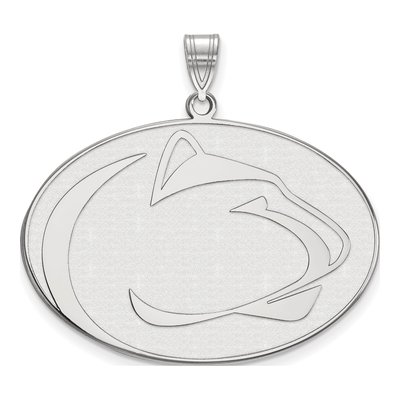 Pennsylvania State University 10K White Gold Penn Lion Extra Large Pendant
