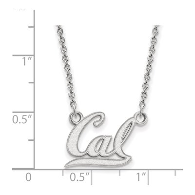 University of California Berkeley 10K White Gold Small Necklace – view 2