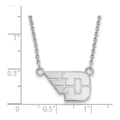 University of Dayton 10K White Gold Small Pendant Necklace – view 2