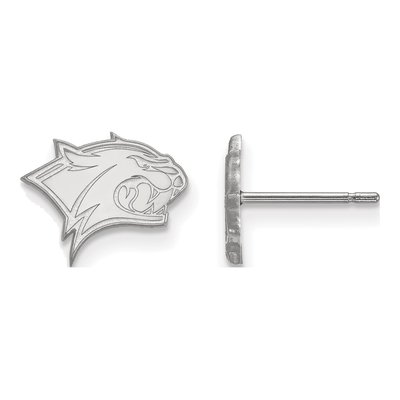 University of New Hampshire 10K White Gold Wildcat Extra Small Earrings