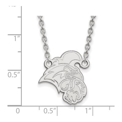 Coastal Carolina University 10K White Gold Chanticleer Large Necklace – view 2