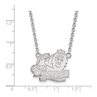 Old Dominion University 10K White Gold Large Necklace – view 2