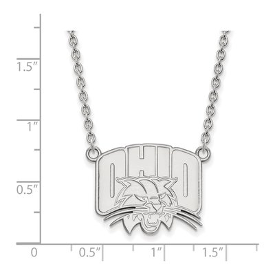 Ohio University 10K White Gold Large Necklace – view 2