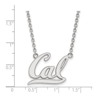 University of California Berkeley 10K White Gold Large Necklace – view 2